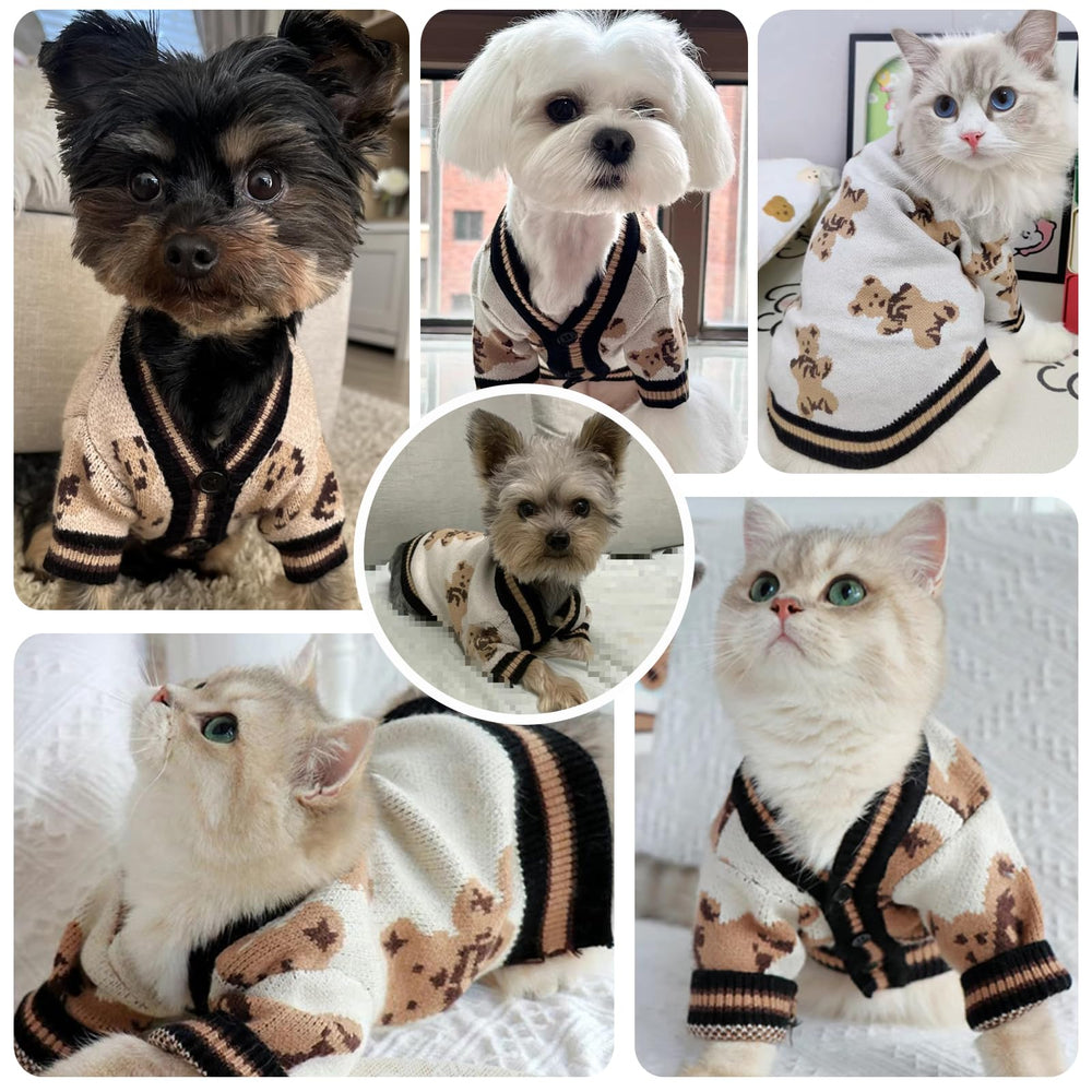 ABRRLO pull tricot ours petit-chien, liberté de mouvement.