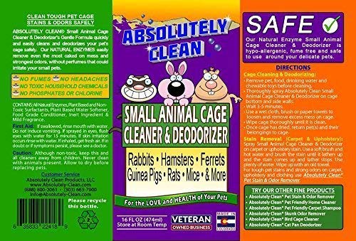 Absolutely Clean – formule douce, sans produits agressifs, adaptée aux cages et accessoires.