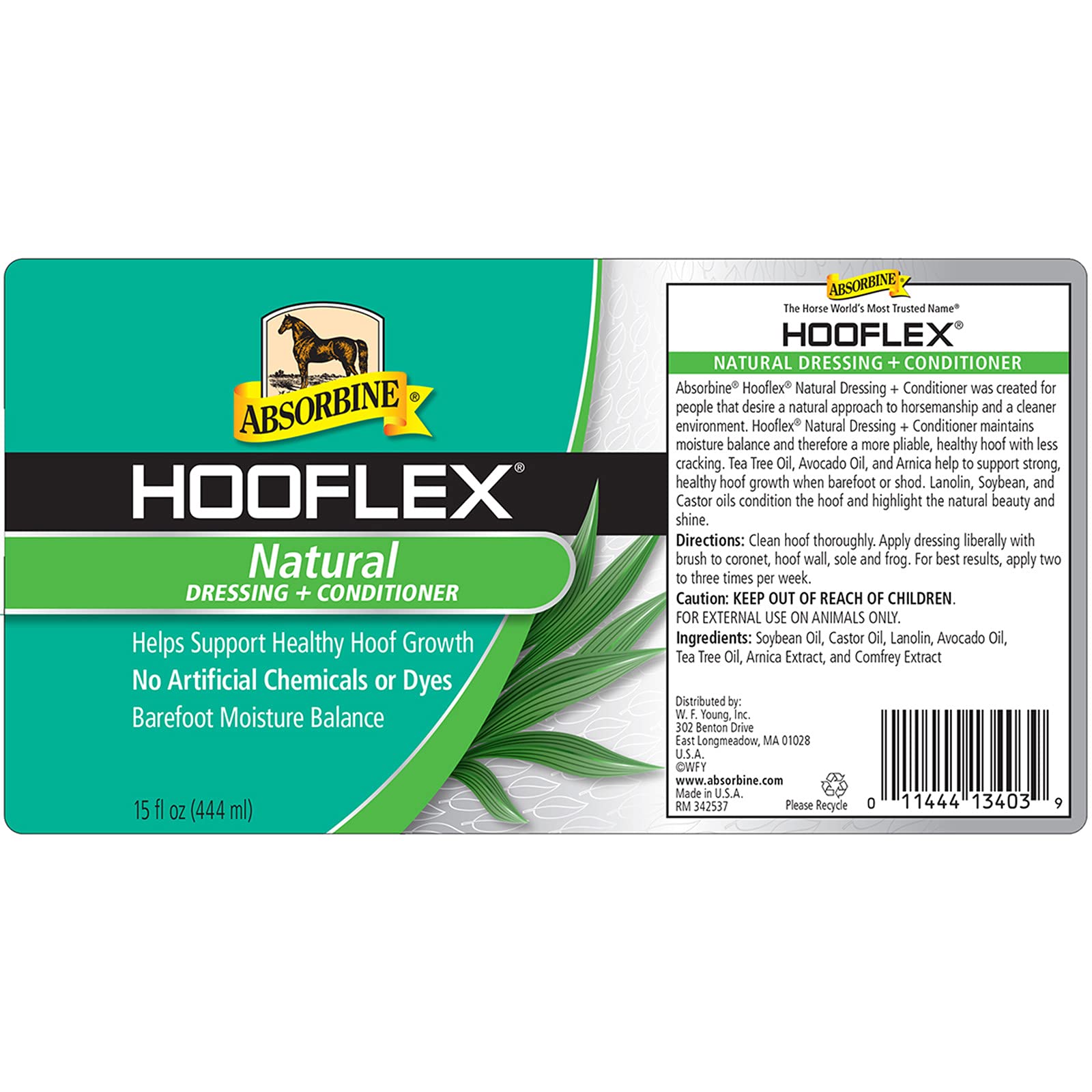 Absorbine Hooflex, brosse applicatrice incluse, facilite l’application.