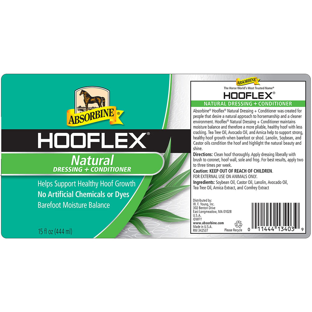 Absorbine Hooflex, brosse applicatrice incluse, facilite l’application.