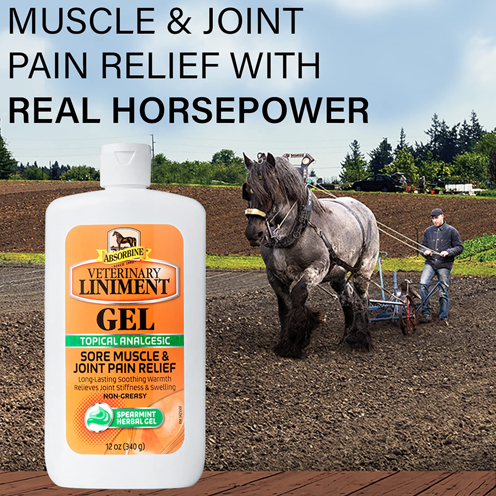 Absorbine liniment topique analgesique massage: usage pour détendre les zones tendues.