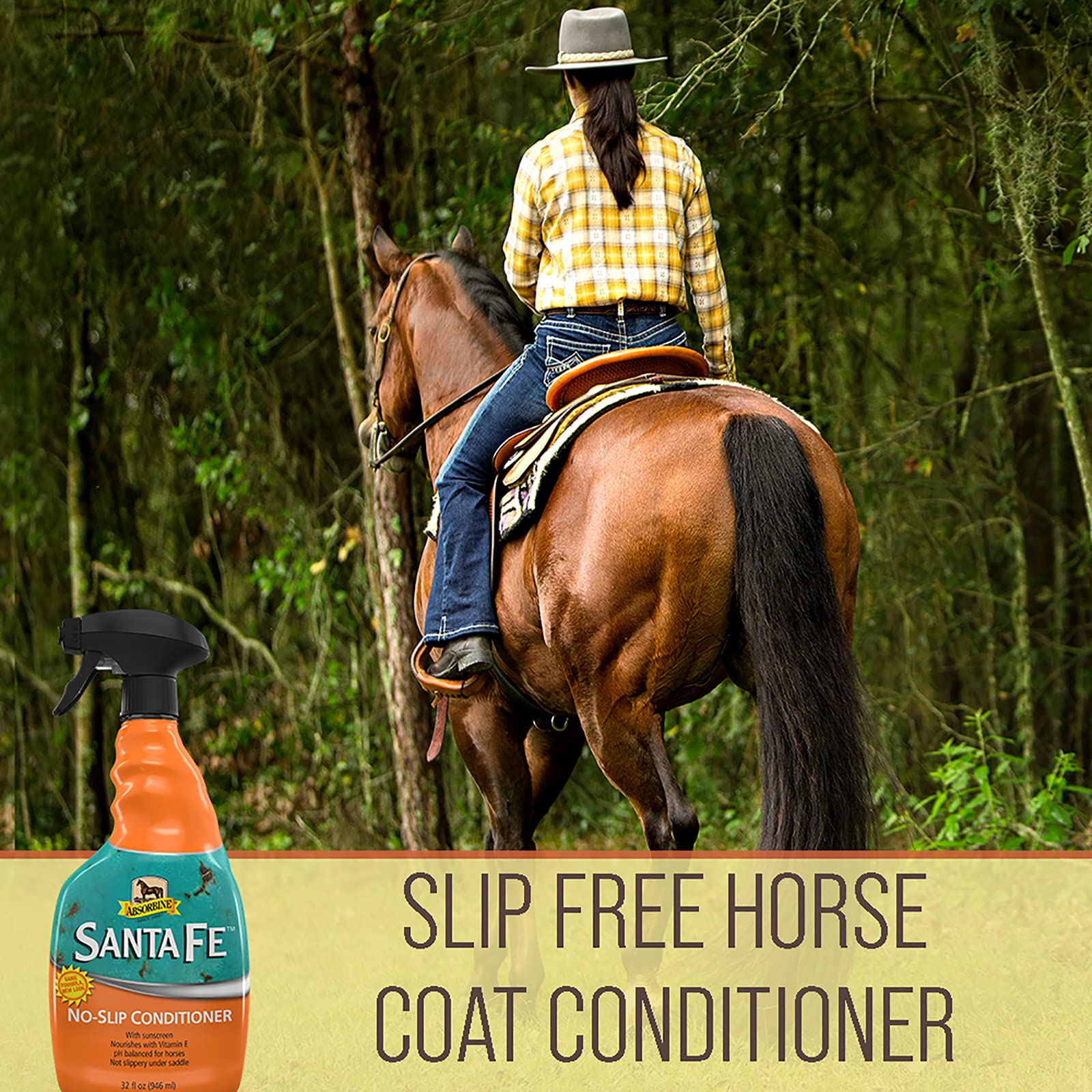 Absorbine Santa Fe protège le pelage contre la décoloration due au soleil.