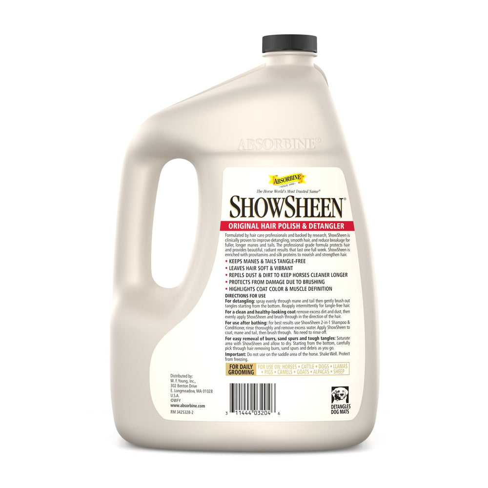 Absorbine ShowSheen démêlant crinière et queue des animaux