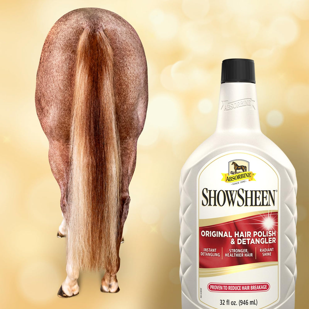 Absorbine ShowSheen Nourrissant avec pro-vitamines et protéines de soie pour les poils