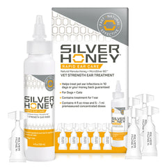 Absorbine Silver Honey – Nettoyage des oreilles, soutien potentiel à l’inconfort.