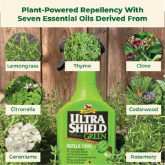 Absorbine UltraShield Green: protection contre insectes comme mouches et moustiques.