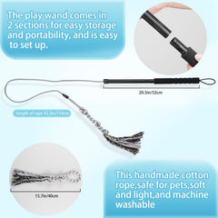ABtool Flirt Pole appât en peluche, leurre doux et lavable pour attirer votre chien.