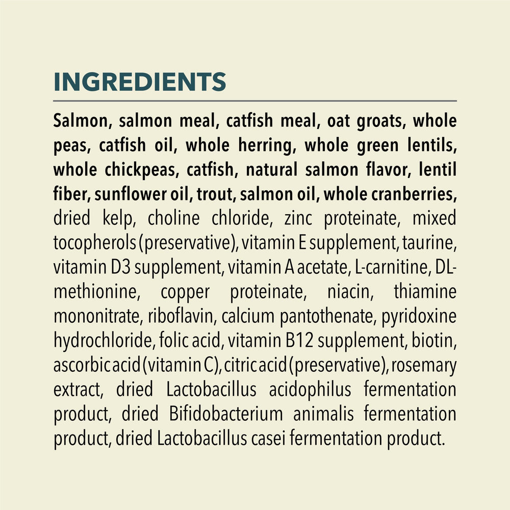 ACANA Bountiful Catch omega-3 et omega-6 pour pelage sain et peau.
