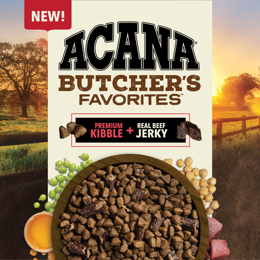 ACANA Butcher's Favorites foie de boeuf visible, source de protéines.
