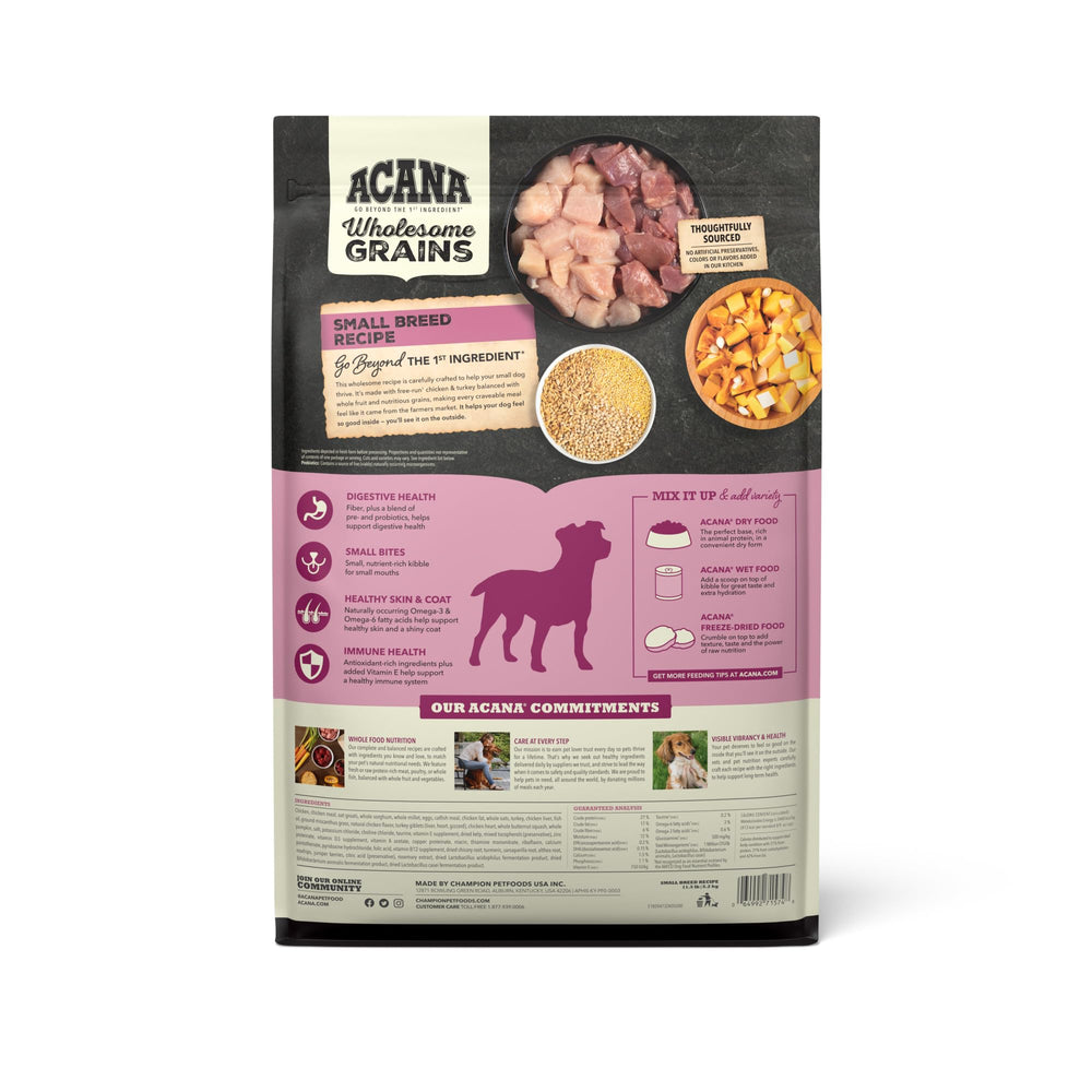 ACANA croquettes petite race poulet-dinde-oeufs: faciles à mâcher et appétentes