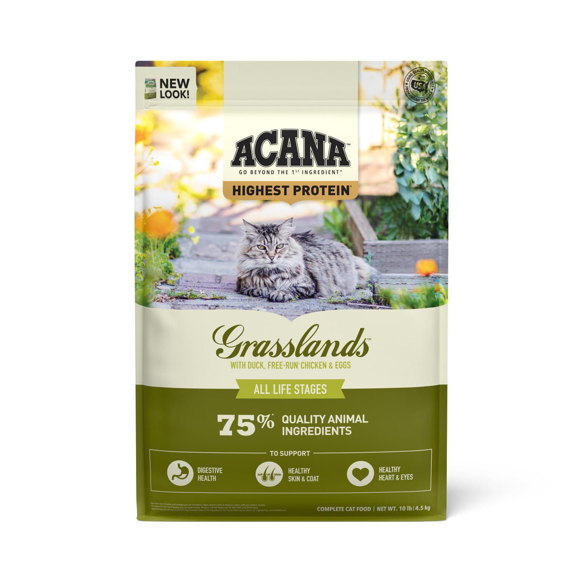 ACANA Grasslands croquettes au canard pour chat actif et gourmand