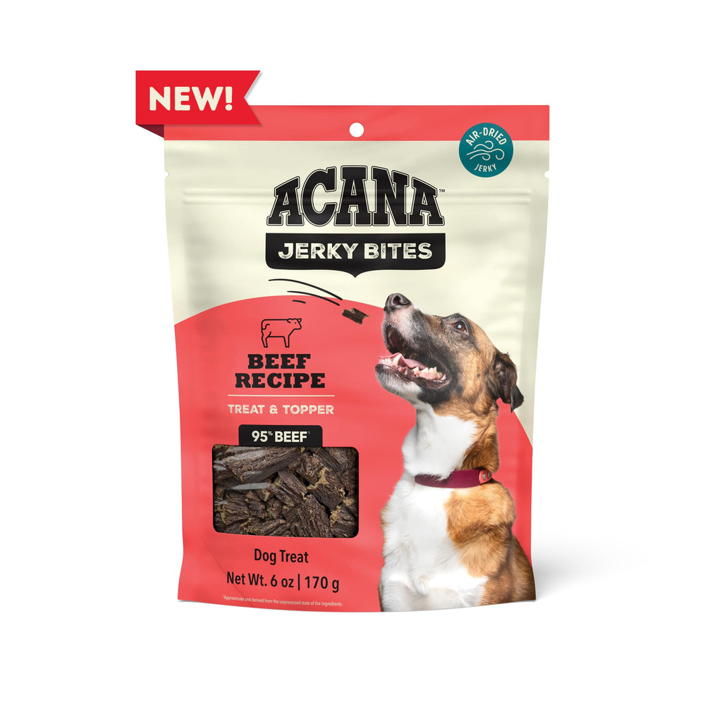 ACANA Jerky Bites boeuf, ingrédients simples et sans céréales