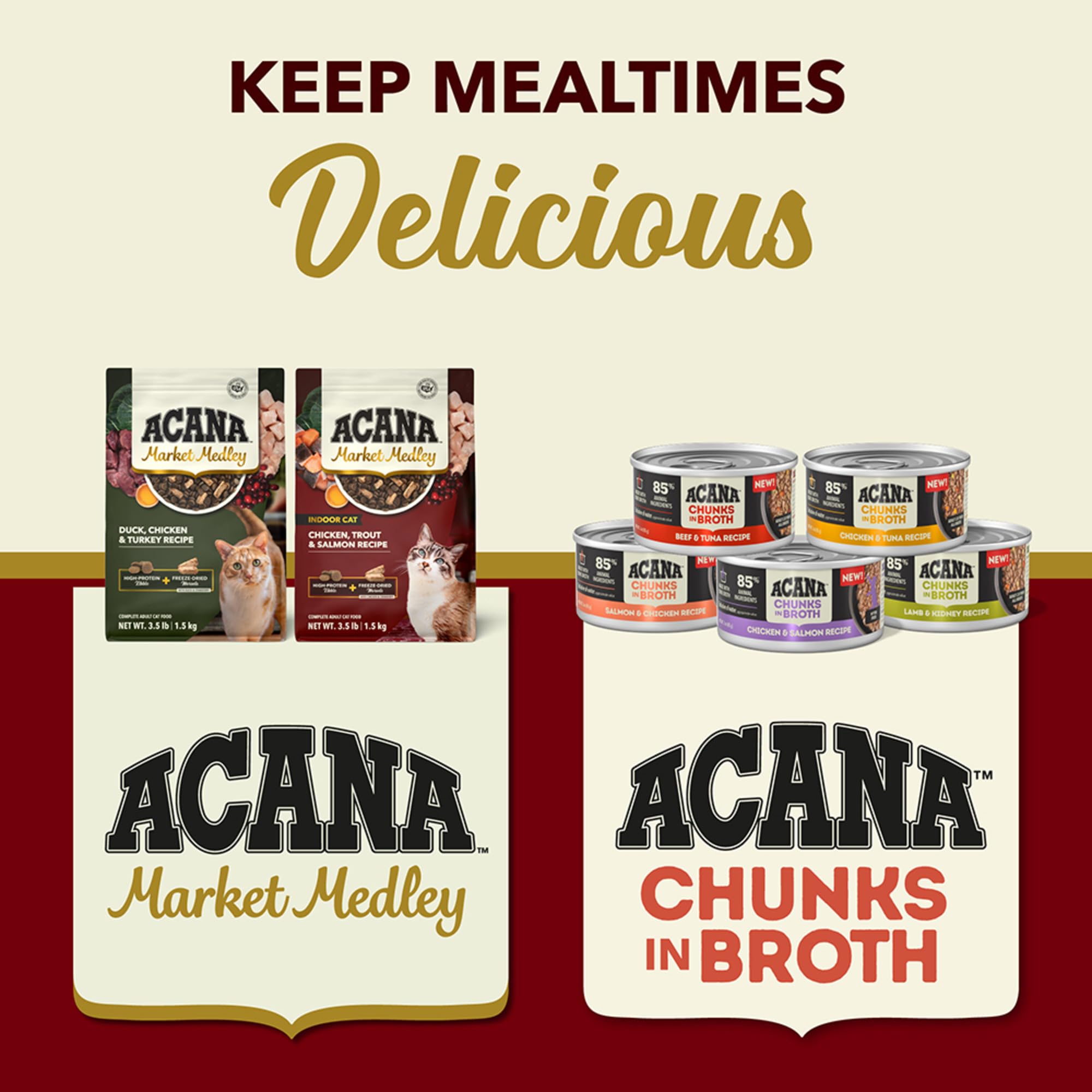 ACANA Market Medley Emballage 3,5 lb — format pratique pour une utilisation quotidienne