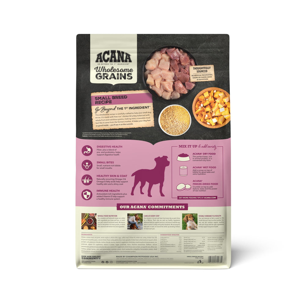 ACANA poulet frais et dinde – ingrédients de qualité pour repas équilibré