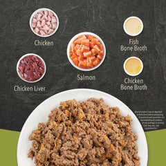 ACANA Premium Pâté Bouillon d'os pour hydratation et goût naturel.