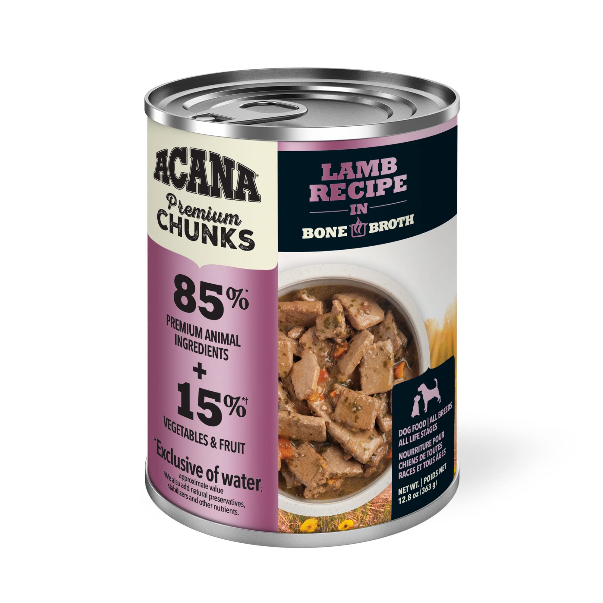 ACANA Premium Chunks d'agneau foie de boeuf, goût appétissant
