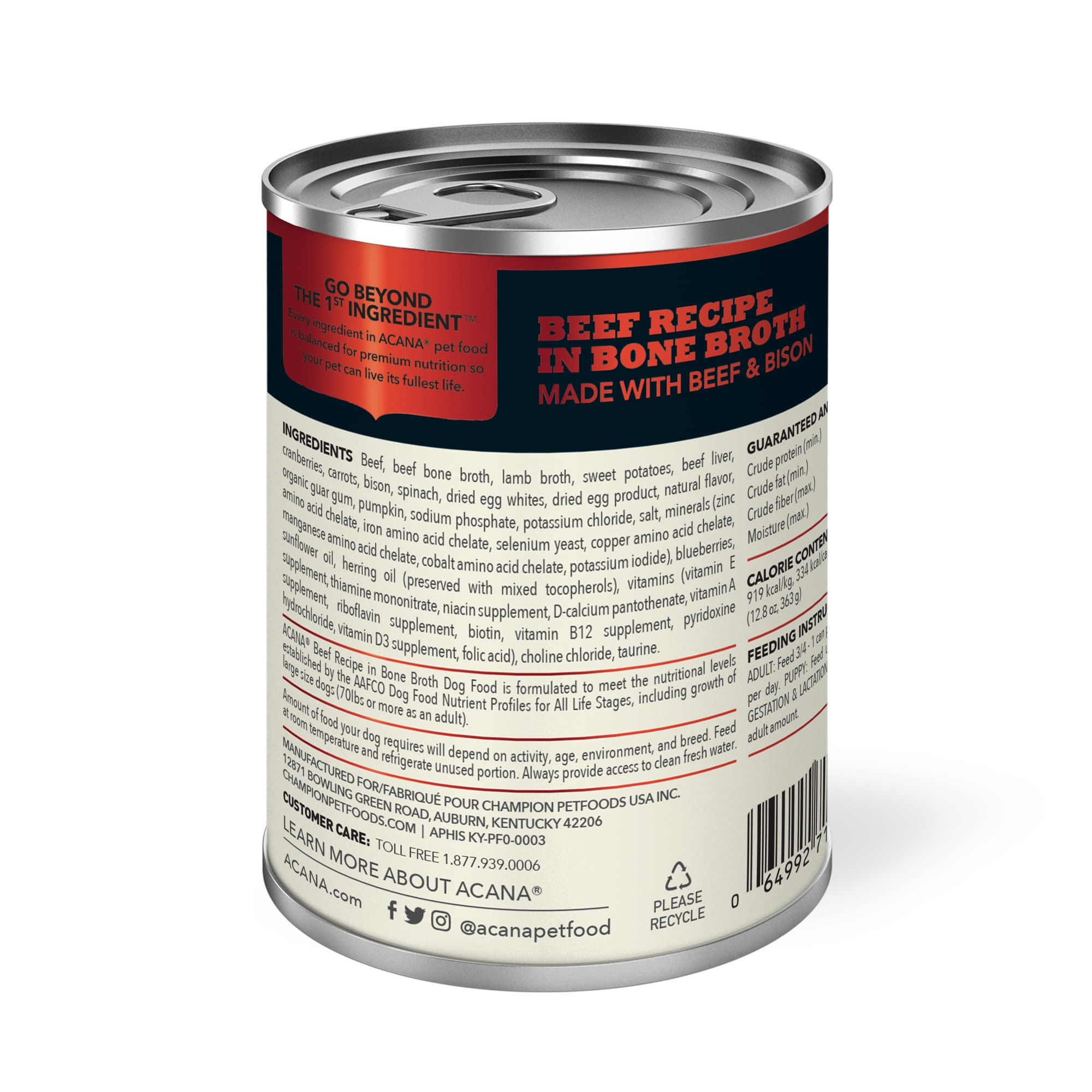 ACANA Premium Chunks morceaux de bœuf dans un bouillon nourrissant