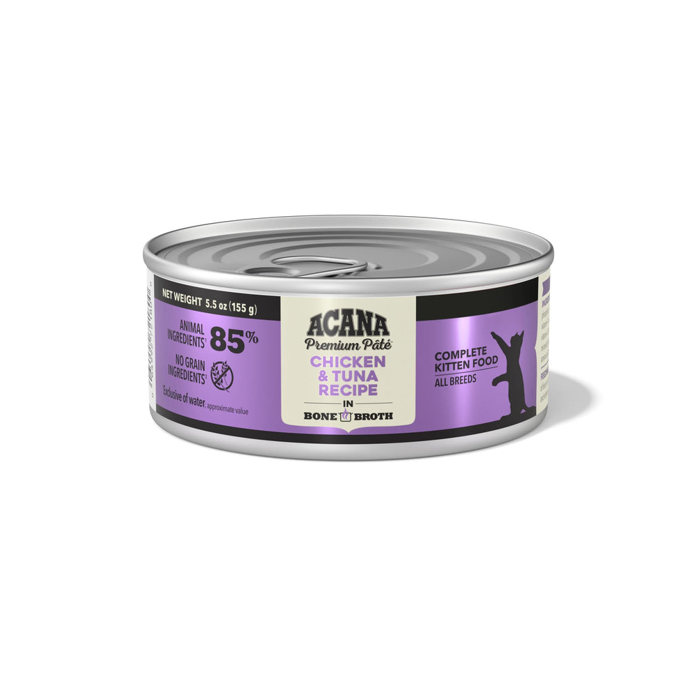 Texture crèmeuse de la pate ACANA pour chaton, appétence assurée.
