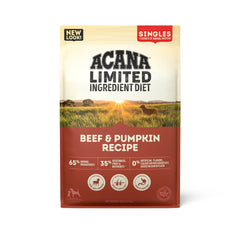 ACANA Singles boeuf-citrouille: sac croquettes 13 livres pour chien équilibré