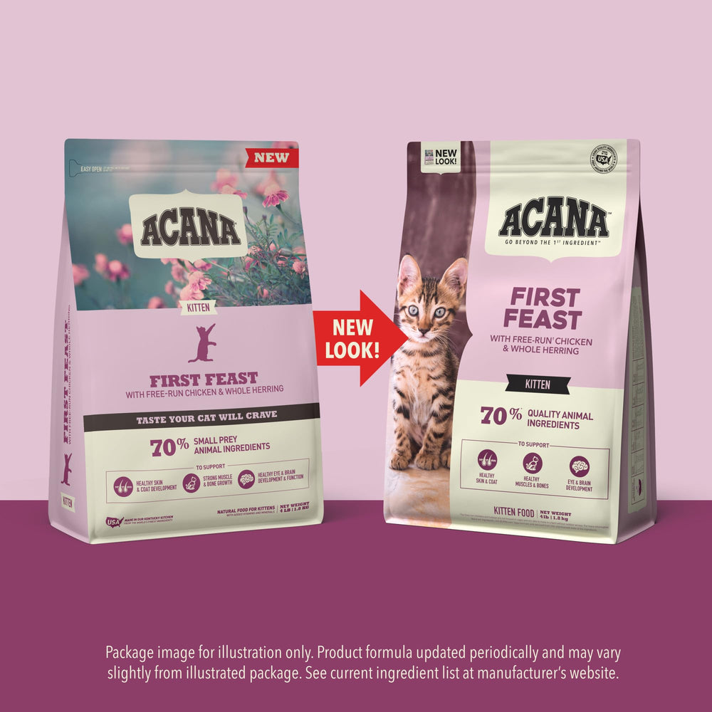 ACANA format 4 lb, pratique pour l'alimentation quotidienne du chaton.