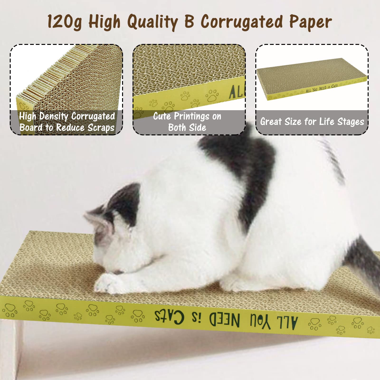 Ensemble AccEncyc de 3 griffoirs, pratique et durable pour chats.