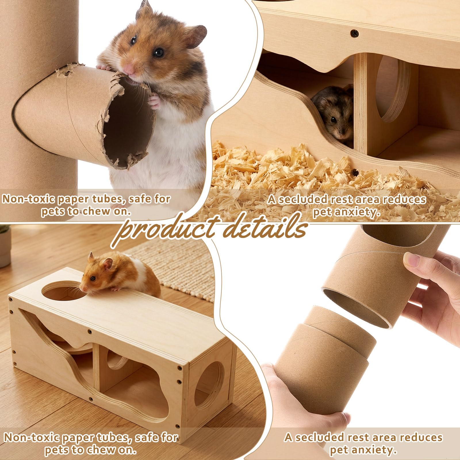 AceOrbit habitat petit animal en bois, assemble et s’adapte