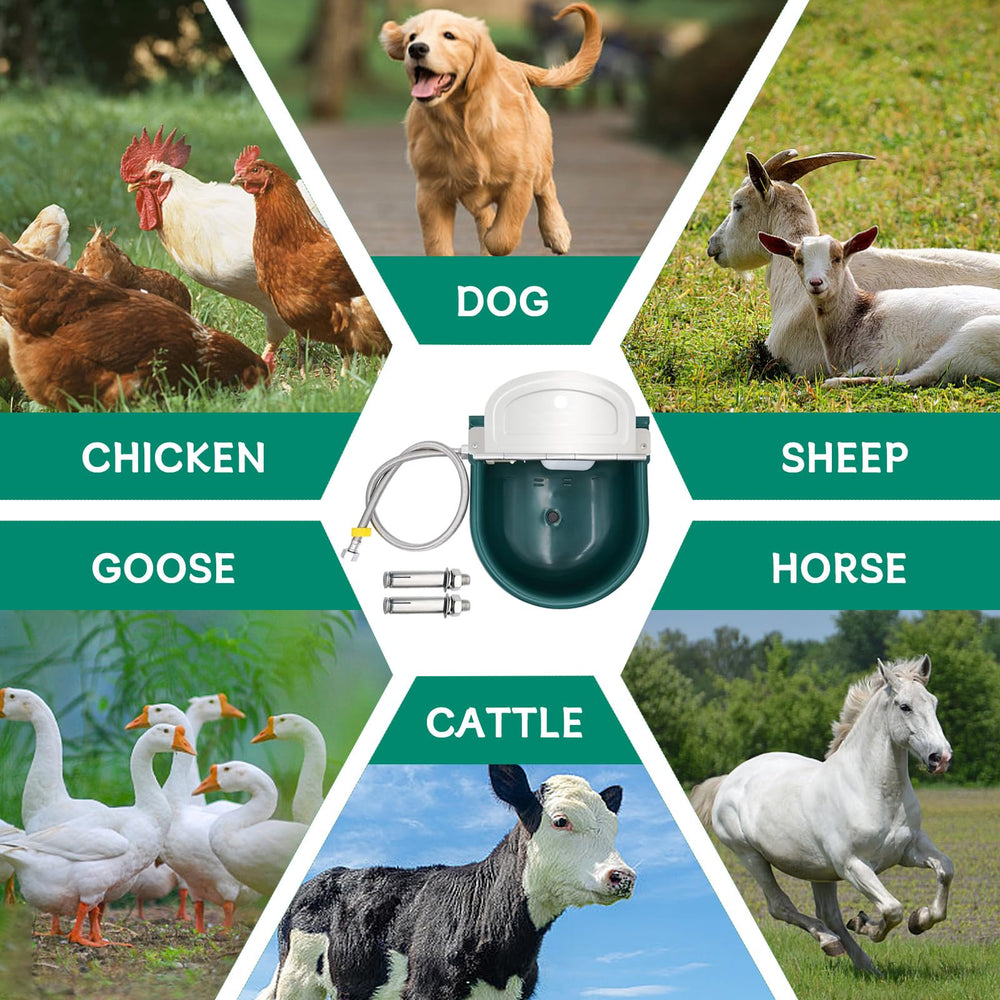 Compatibilité avec chiens, chats, bovins, ovins et équins