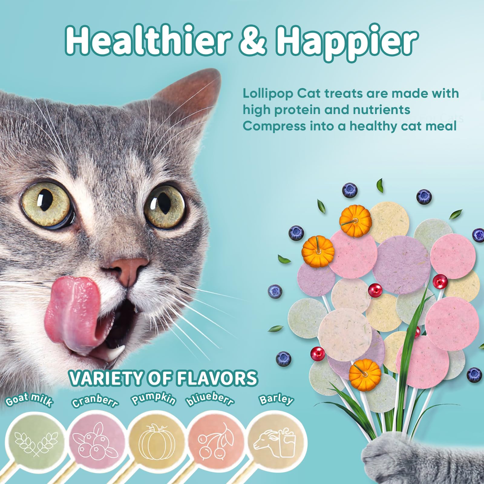 Achuhe Sucette Chat Lyophilise A Lecher Pratique – récompense sans désordre lors du jeu.