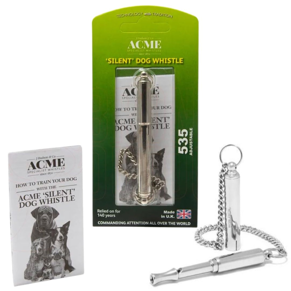 ACME 535 sifflet chien silencieux – vue avant, design compact pour prise en main facile