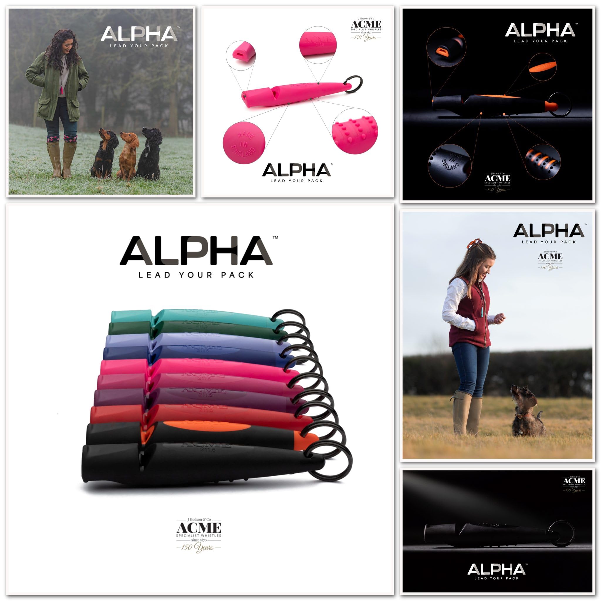 ACME Alpha 210.5 sifflet avec poignée antidérapante pour manipulation sûre