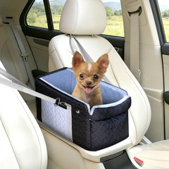 ACMEME Siège-auto pour petit chien sur console centrale, voyage sûr et stable.