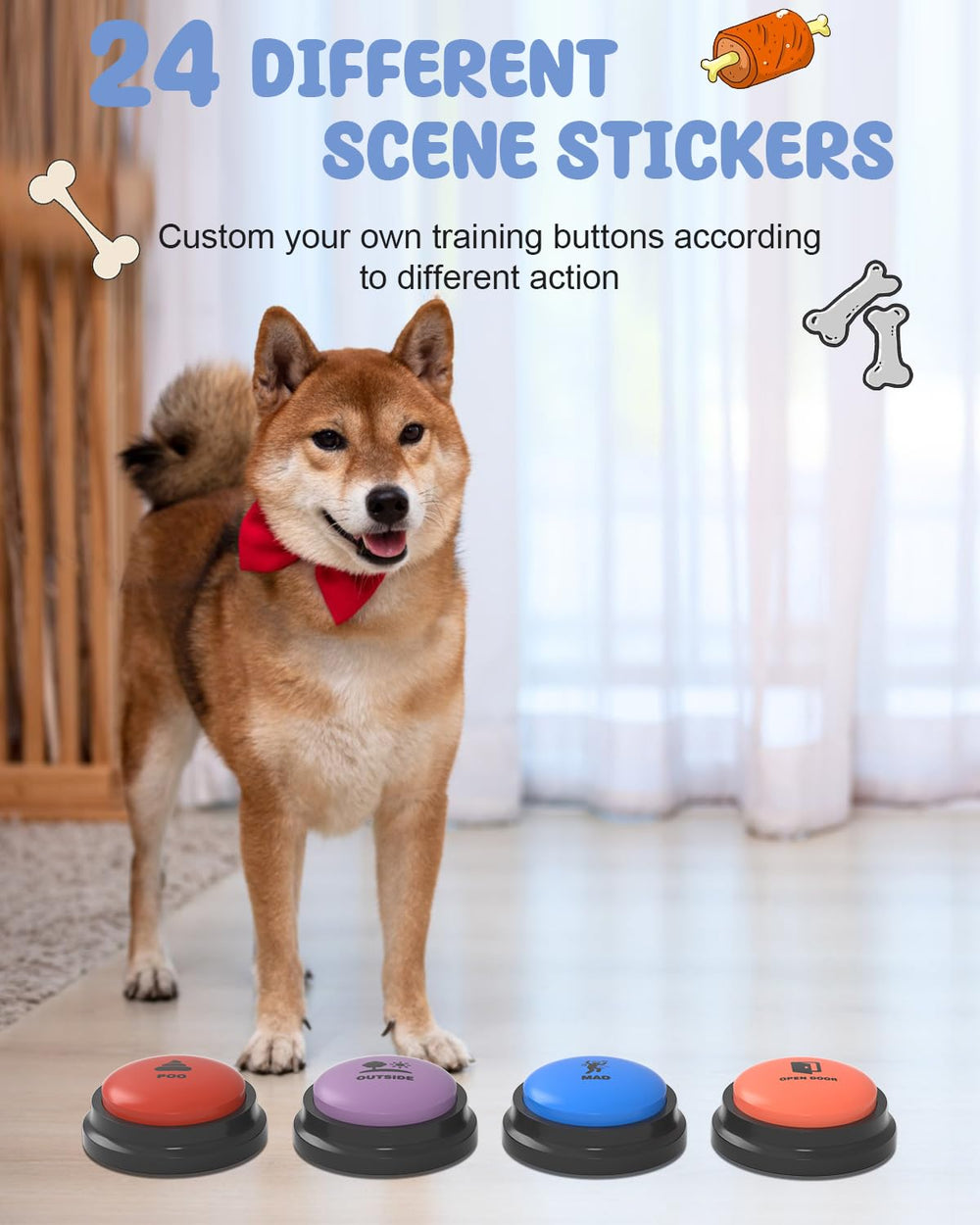 Acools bouton chien enregistrement-voix – enregistrer et réécouter des messages personnalisés