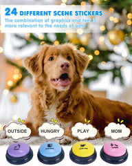 Chien utilisant les boutons Acools pour interagir et exprimer ses besoins