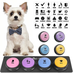 Boutons parlants Acools pour chien, ensemble coloré facilitant la communication avec votre animal