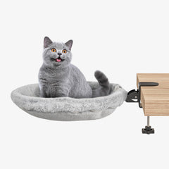 Acools hamac chat bureau 90° pliable, confort ergonomique pour votre compagnon lors du travail.