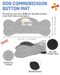 Acools tapis-communication-chien-anti-glissant – base stable pendant l'entraînement