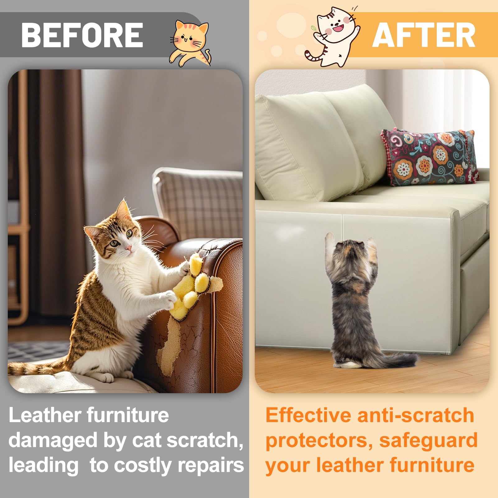 Acostop protection cuir transparent, protection discrète sans altérer l’apparence.