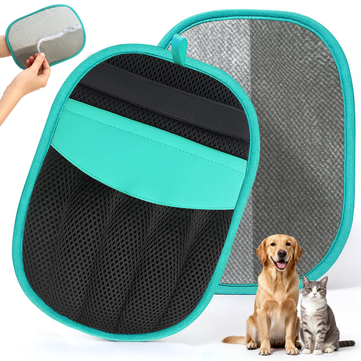 ACRABROS outil poils animaux main cinq doigts, nettoyage rapide et efficace.