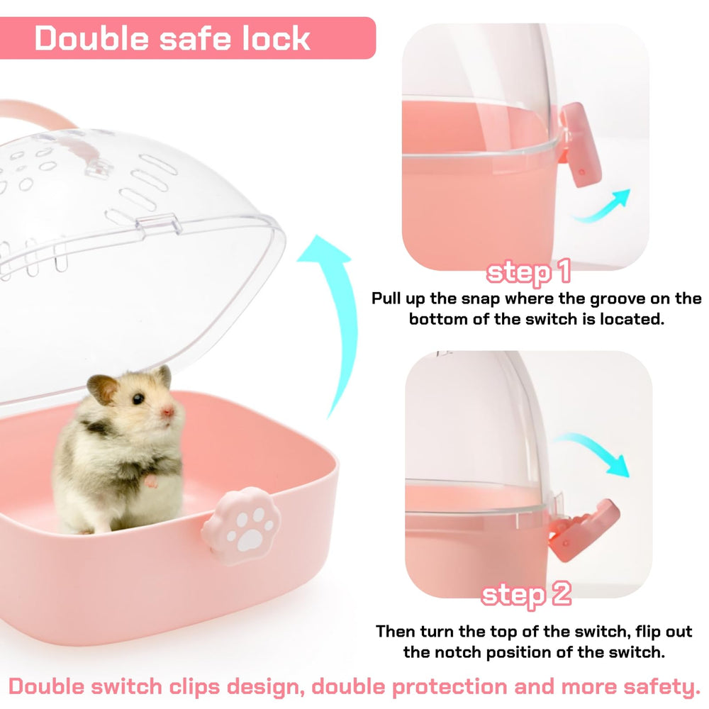 Acshio couvercle transparent avec ventilation pour surveiller le petit animal