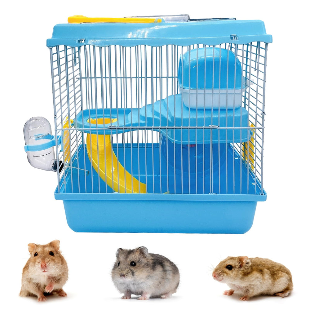Acsist cage hamster portable avec poignée pour voyage et divertissement