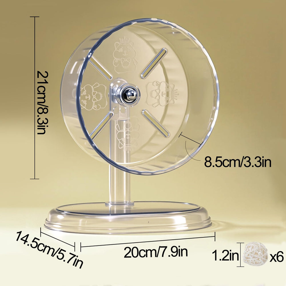 Roue Acsist hamster surface antiderapante interieure, securite accrue.