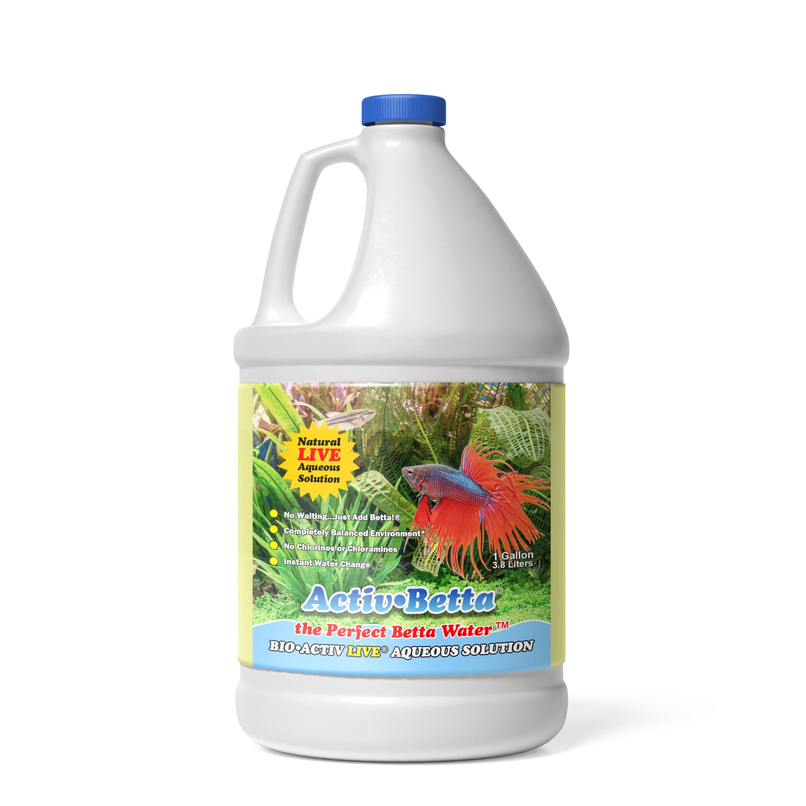 Activ Betta Bio-Activ Live – bouteille-galon pour démarrage rapide du cycle.