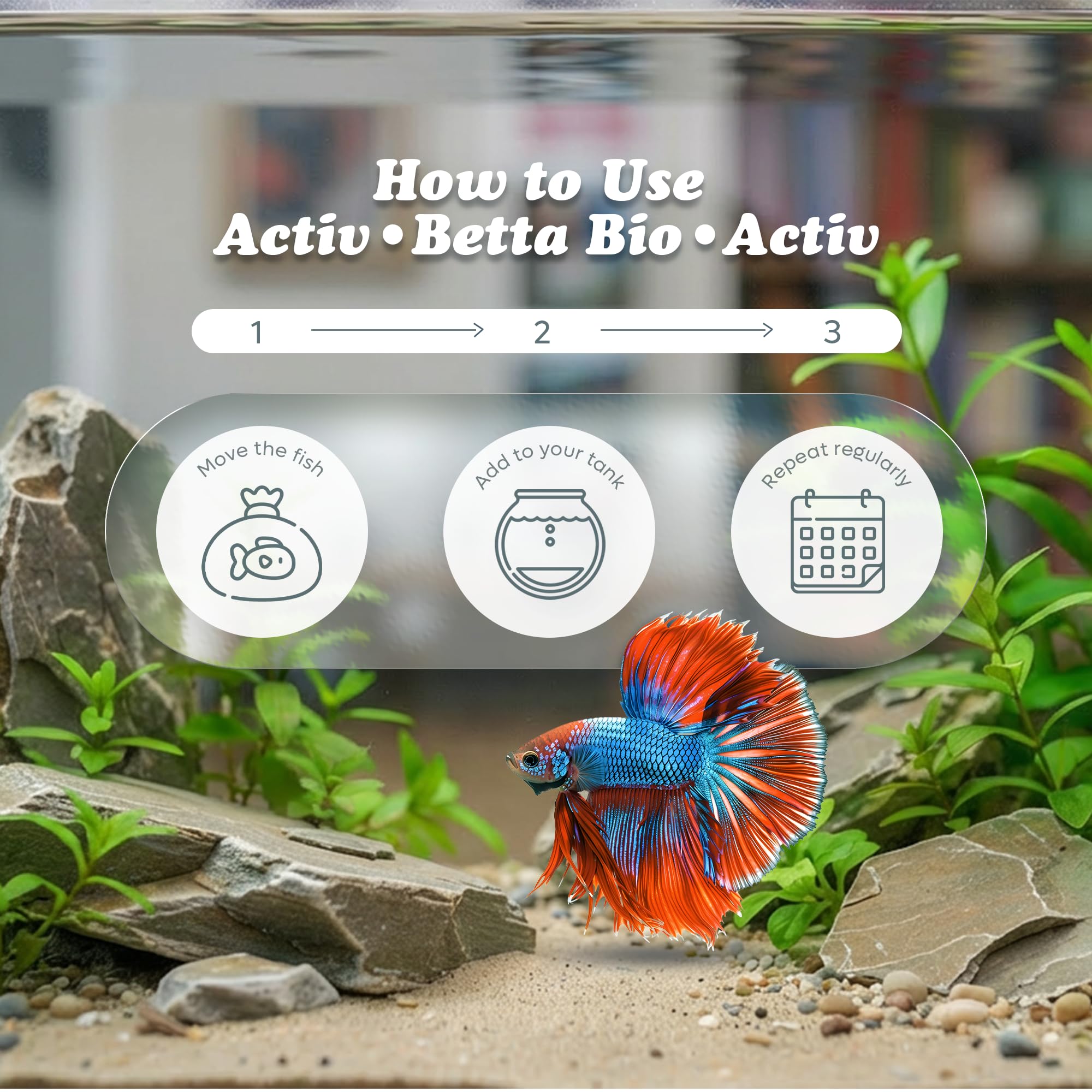 Activ Betta Bio-Activ Live – éléments traces naturels pour poissons et plantes.