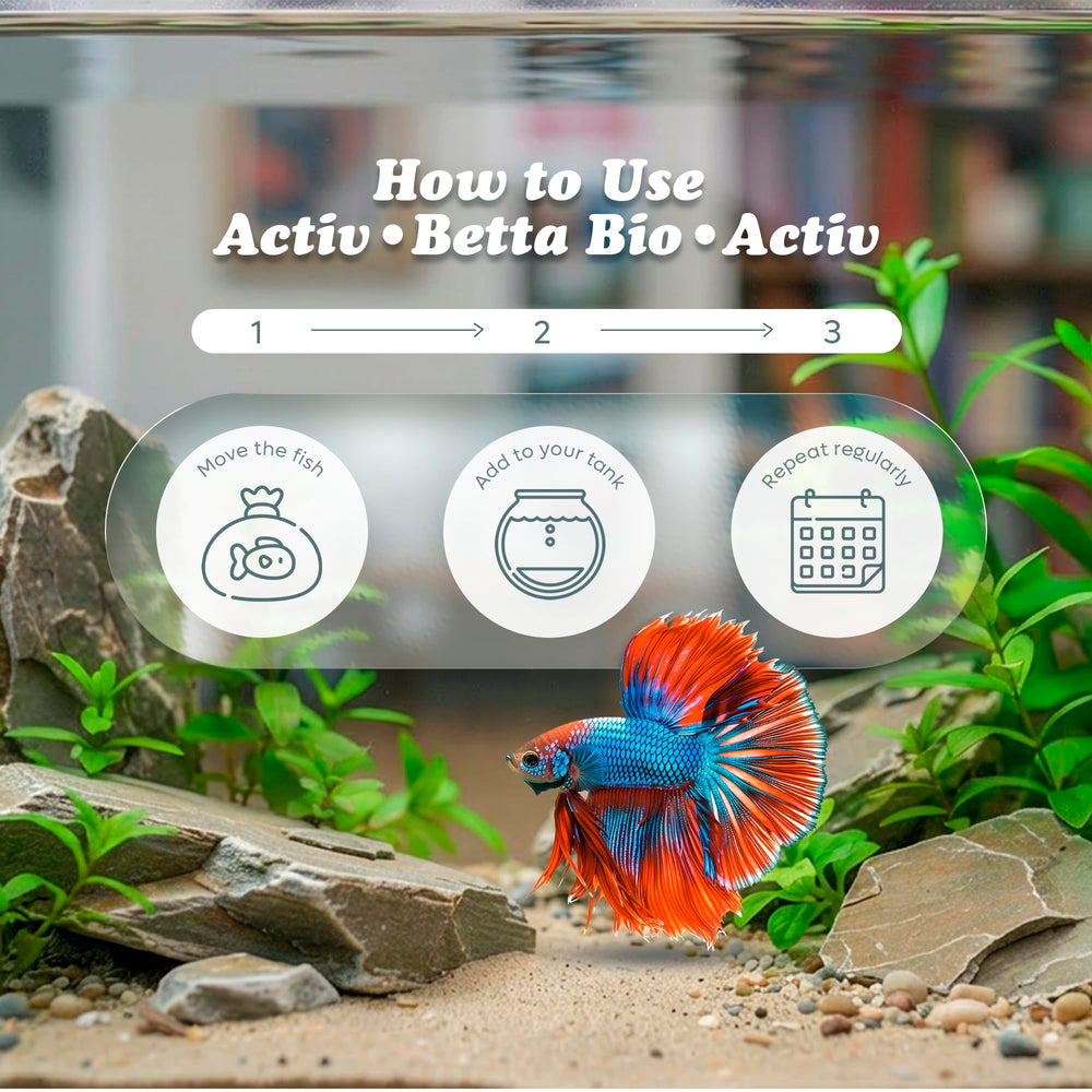Activ Betta Bio-Activ Live – éléments traces naturels pour poissons et plantes.