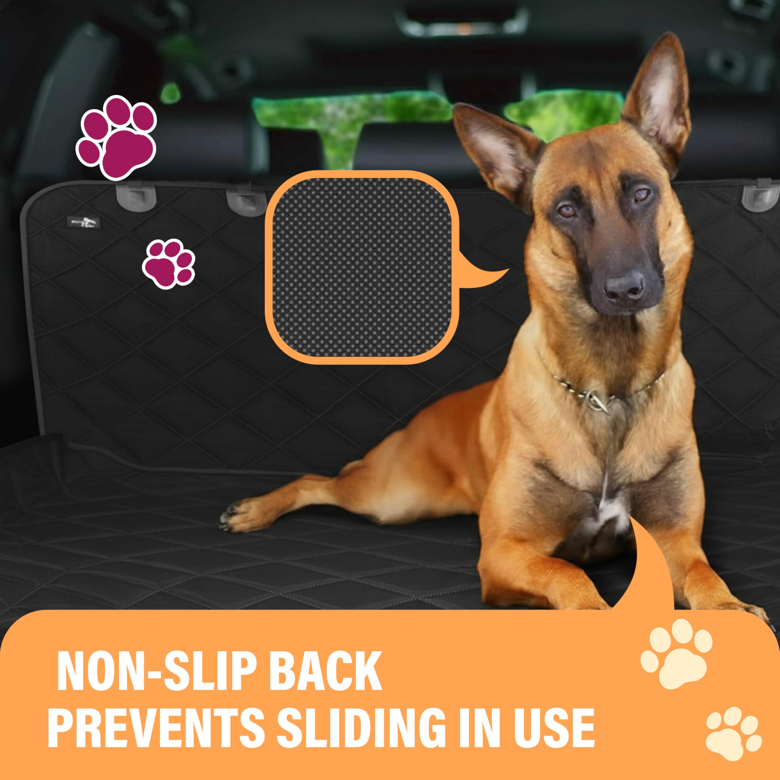 Active Pets Ancrages sécurité pour coffre SUV, le tapis reste en place.