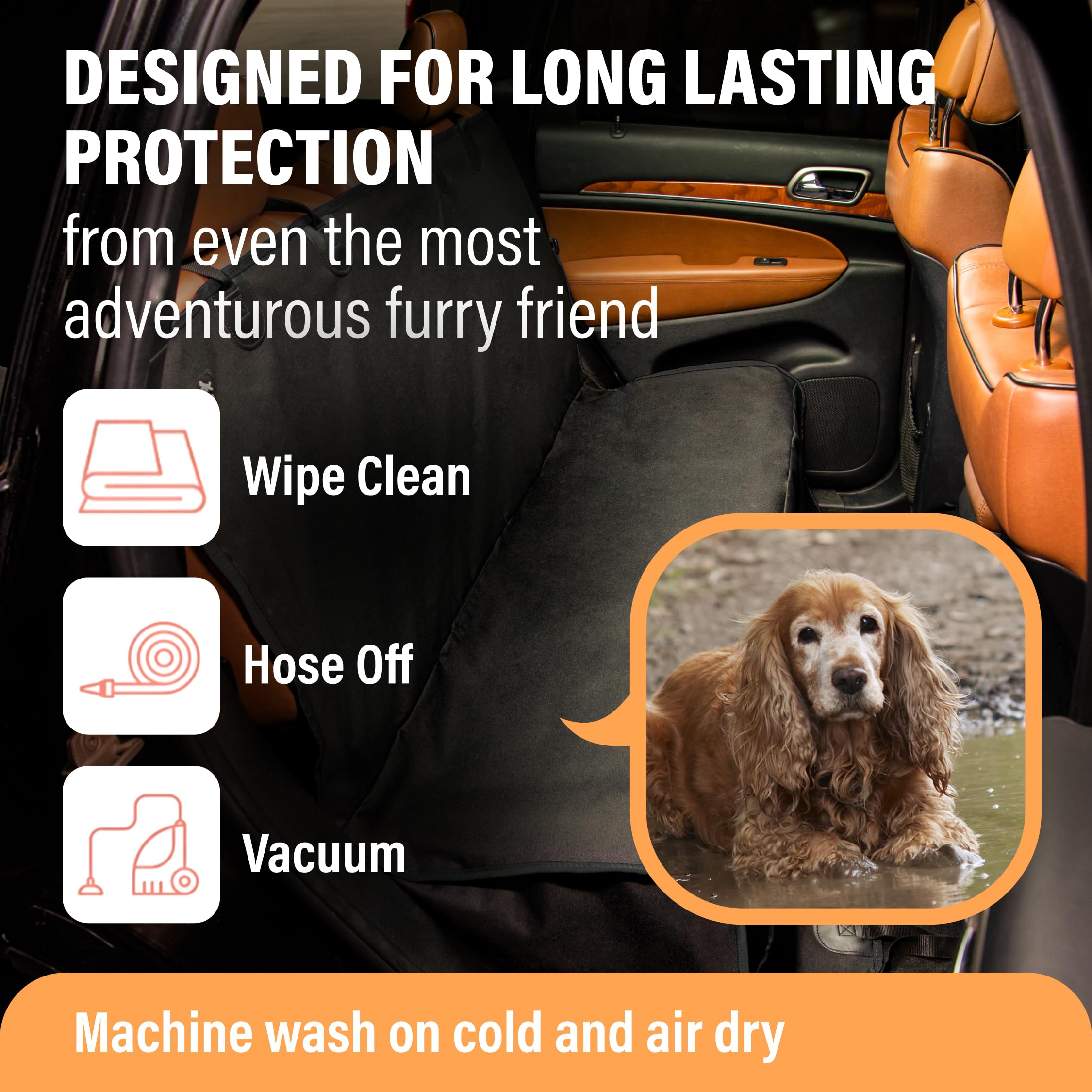 Active Pets attaches durables montage fiable sur sièges et coffre
