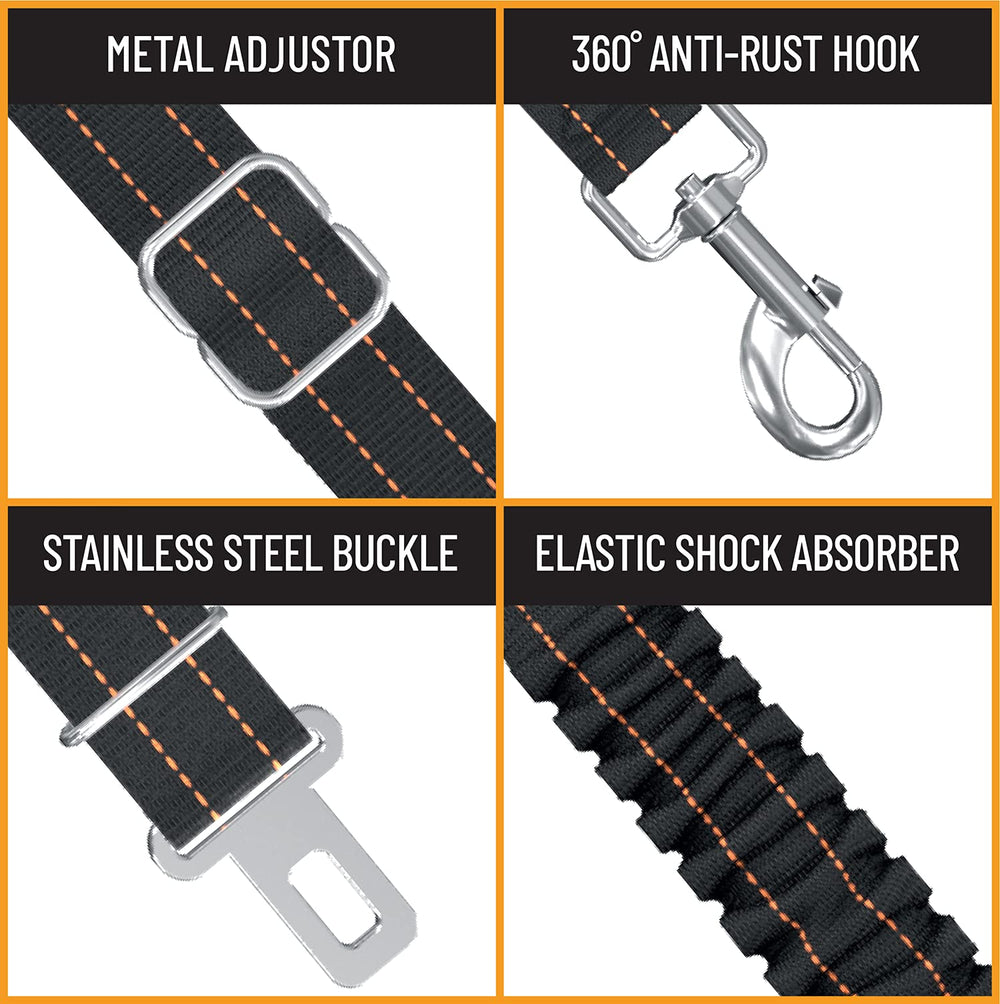 Active Pets ceinture sécurité chien coutures doubles pour longévité.