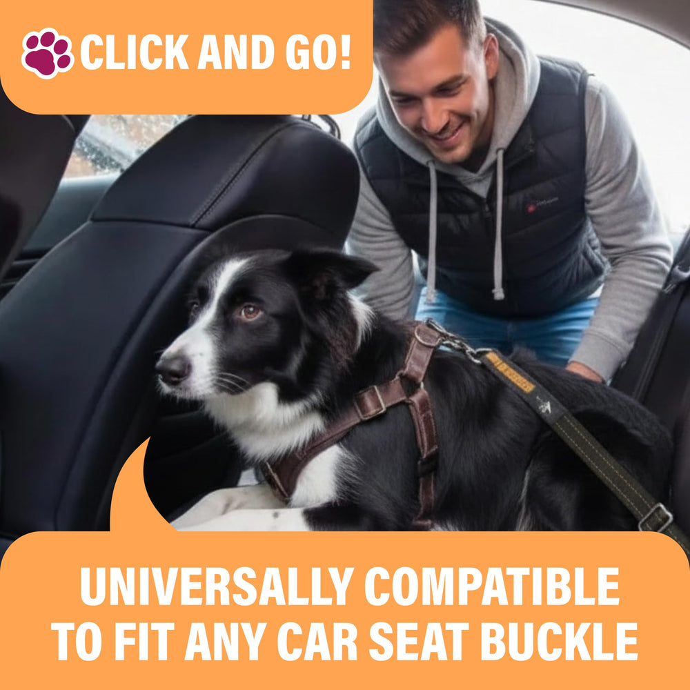 Active Pets, ceinture chien reglable 18-24 pouces, s'adapte à la plupart des véhicules.