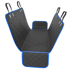 Hamac Active Pets pour chien bleu installé sur le siège arrière, sécurité et propreté.