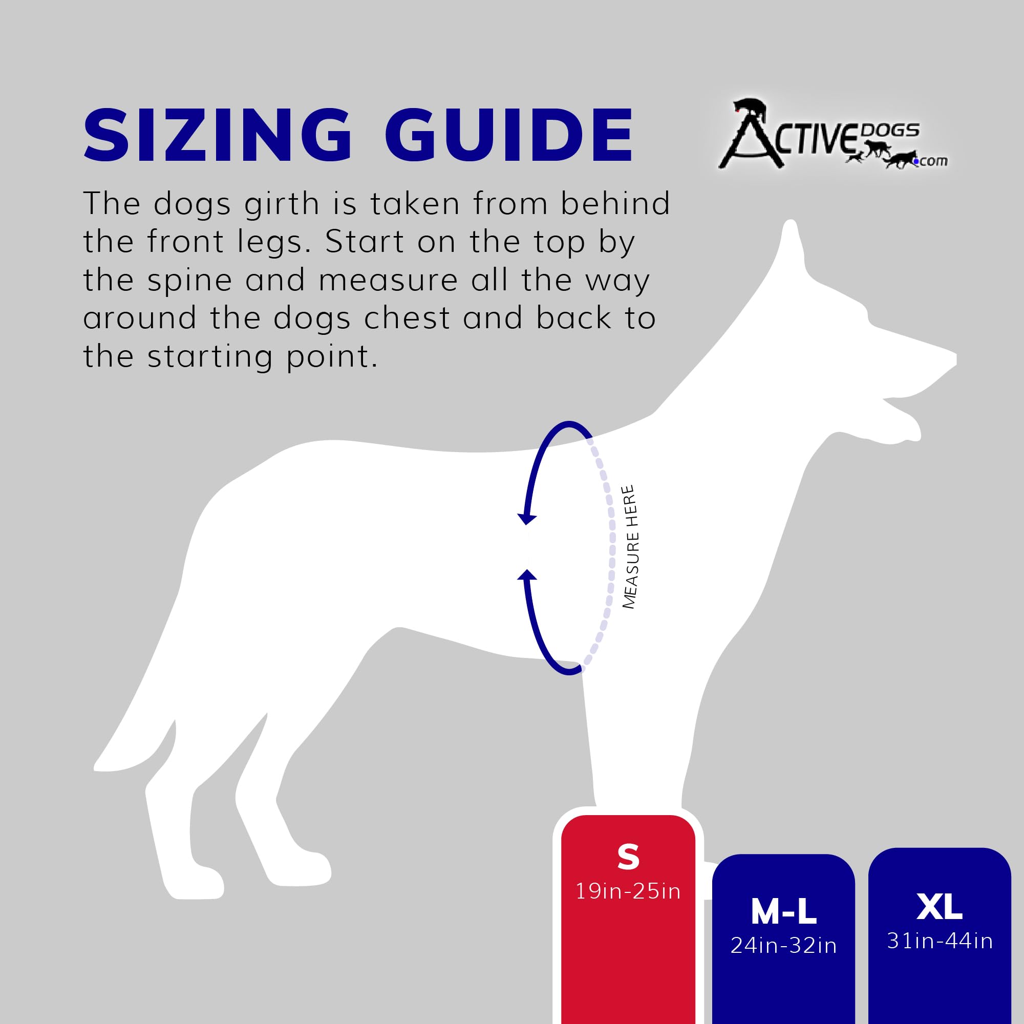 Harnais ActiveDogs couleur rouge vif pour une meilleure visibilité